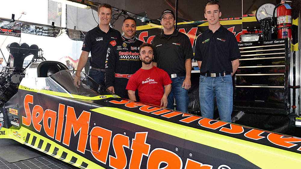 NASCAR truck stars experience the extreme nature of NHRA drag racing