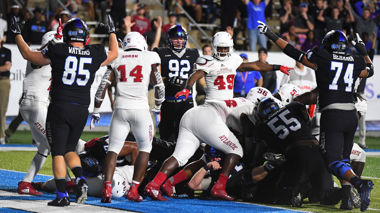 FAU falls to Middle Tennessee after last-second TD, 2-point conversion