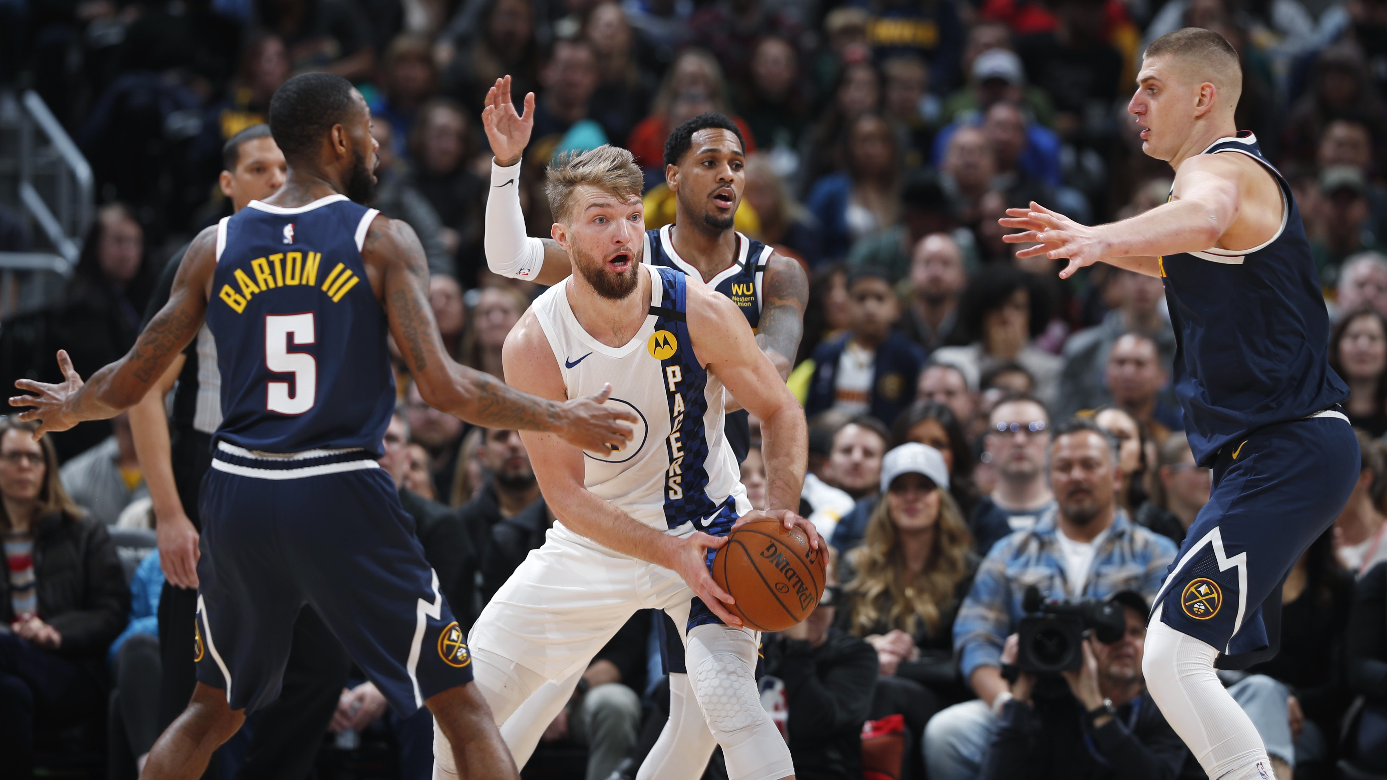 Sabonis posts first career triple-double as Pacers claw back for 115-107 win over Nuggets