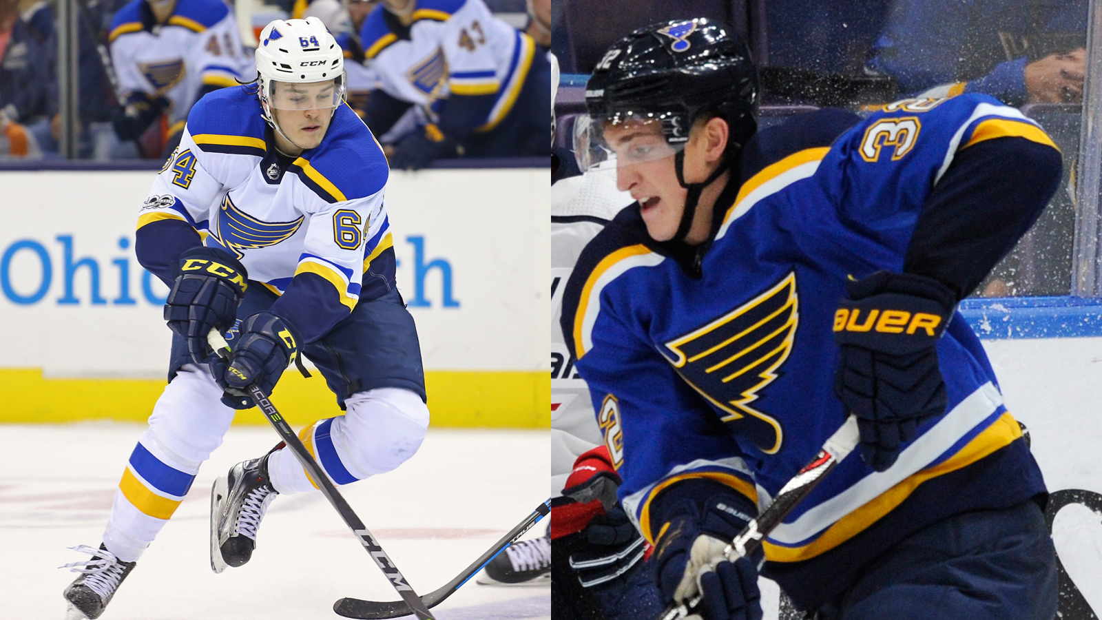 Blues swap rookie forwards, recalling Blais while demoting Thompson