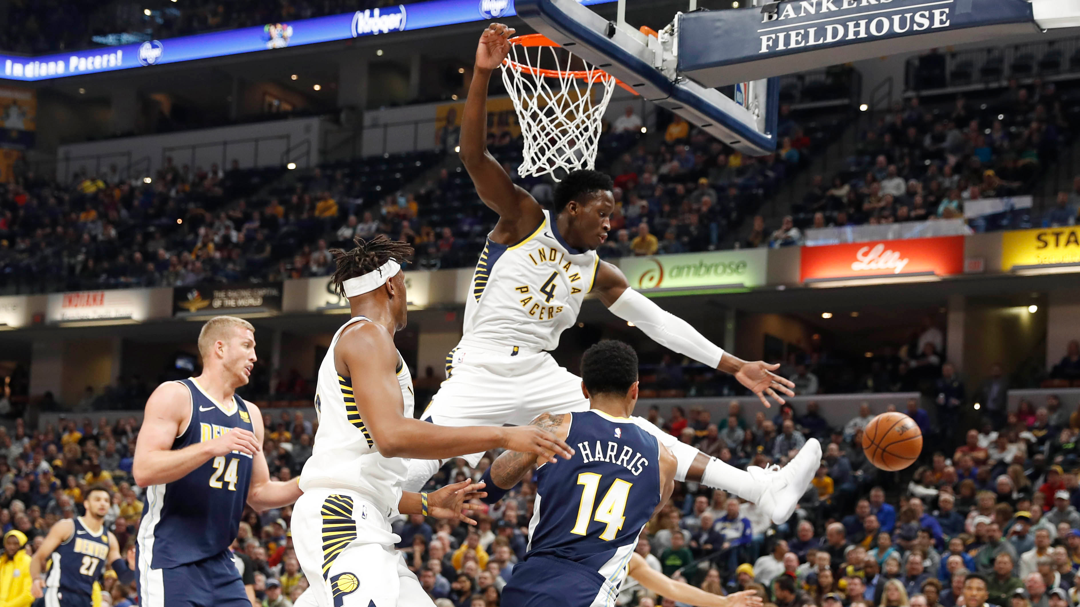 Oladipo's 47 points fuel Pacers' comeback OT win over Nuggets