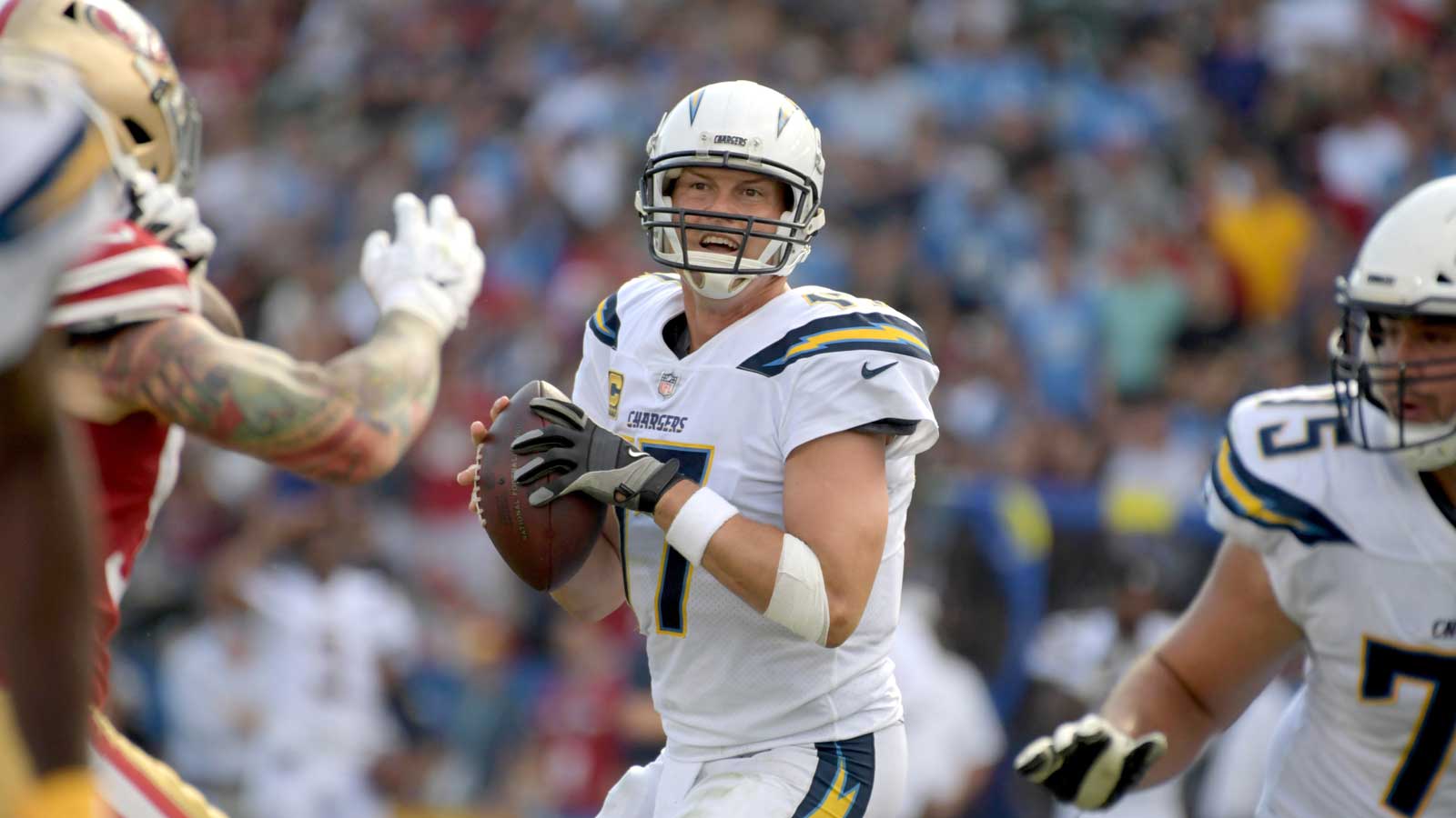 Chargers rally to beat 49ers behind Rivers' 3 TDs