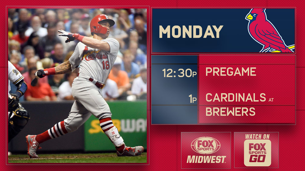 Cardinals serve as visitors for another home opener, in Milwaukee