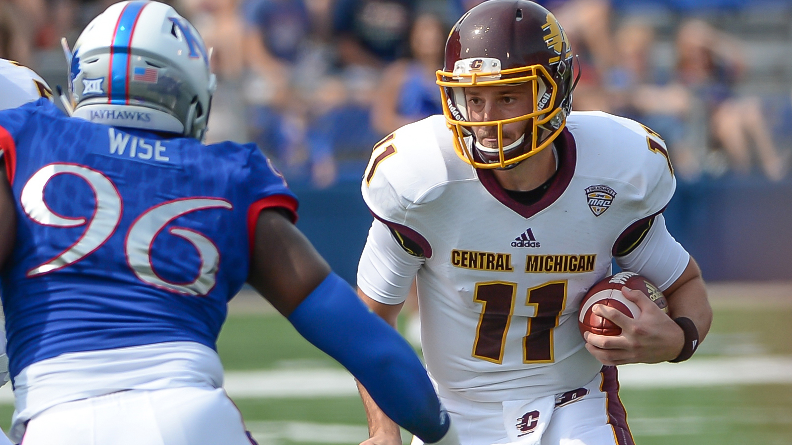 Jayhawks' pass defense torn apart in 45-27 loss to Central Michigan