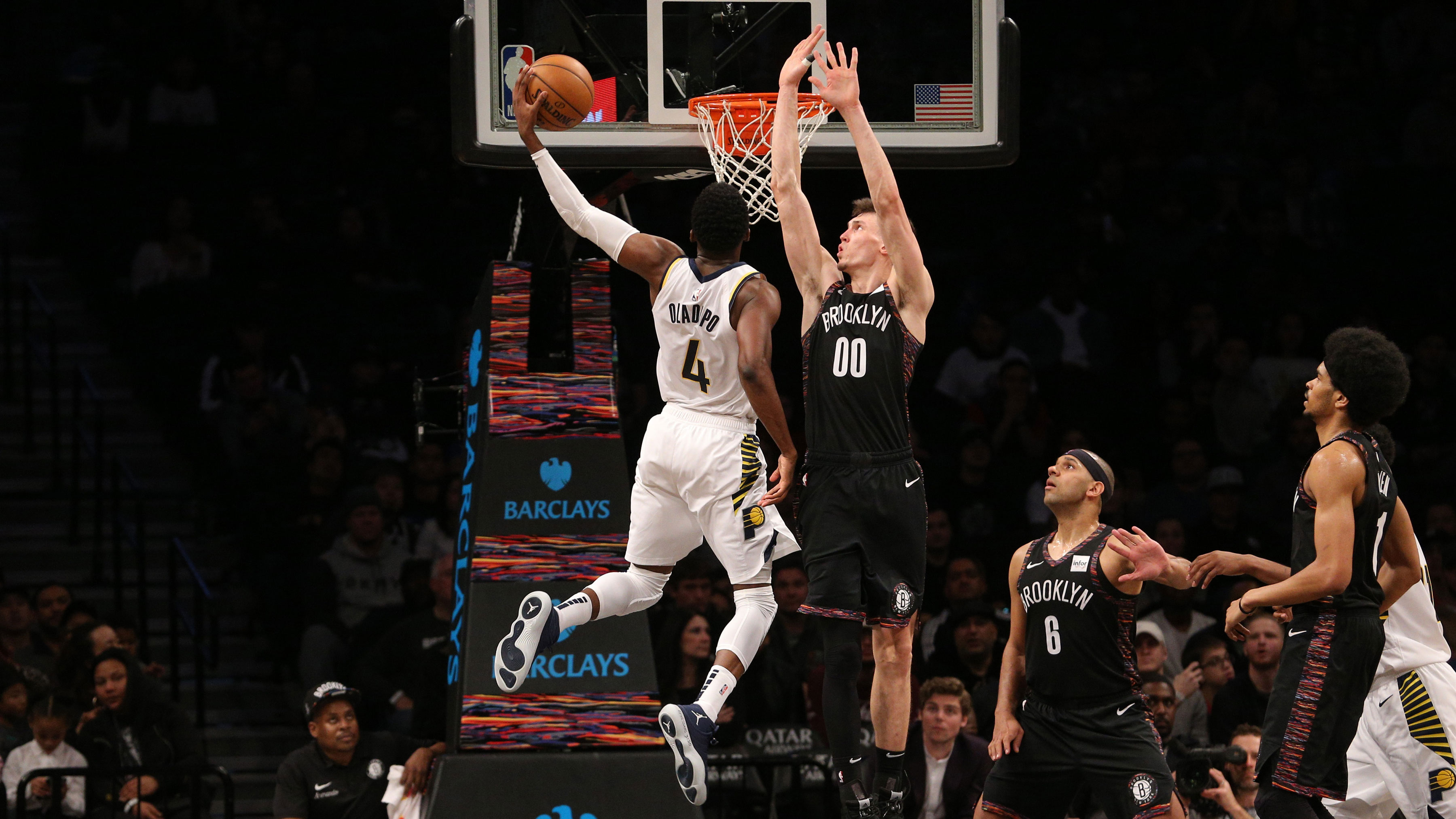 Oladipo scores 14 points in fourth quarter to steer Pacers past Nets 114-106