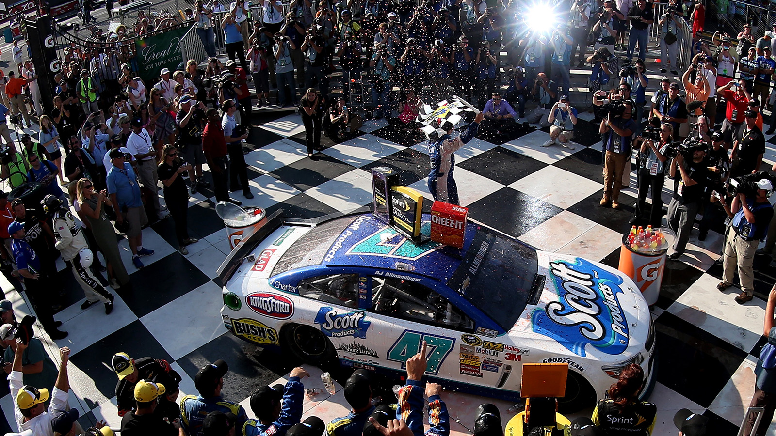 Welcome back: It's been awhile since the No. 47's seen victory lane
