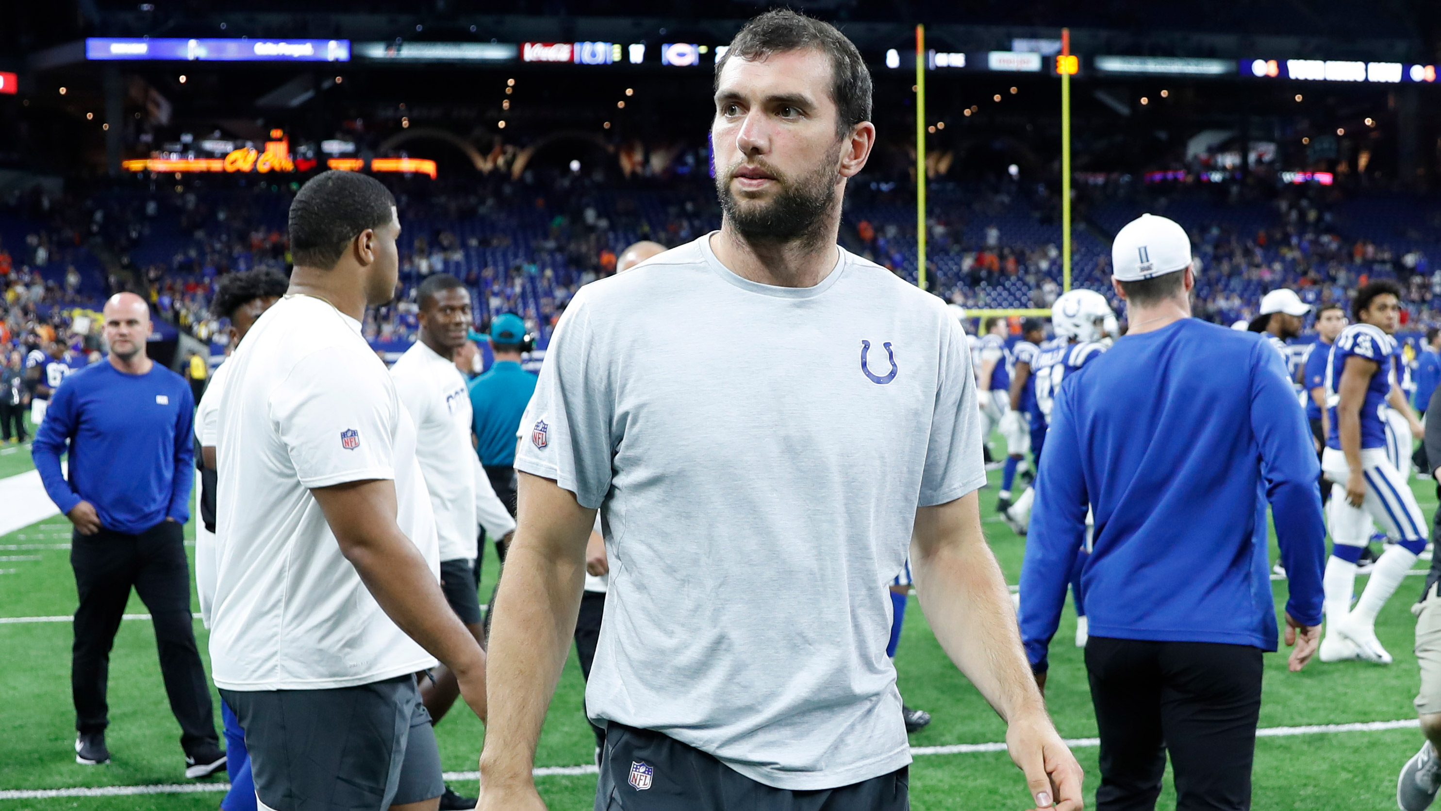 Luck retires, Colts lose third preseason game 27-17