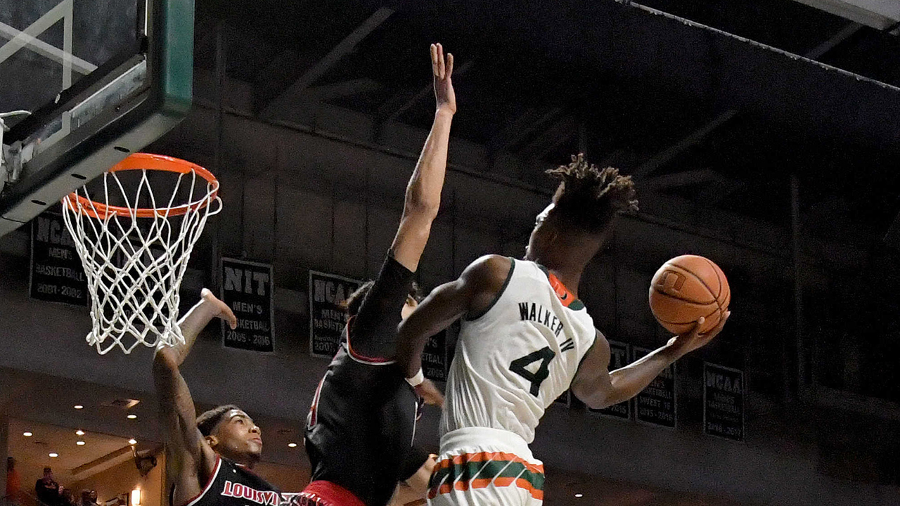 Lonnie Walker IV helps Miami edge Louisville in overtime