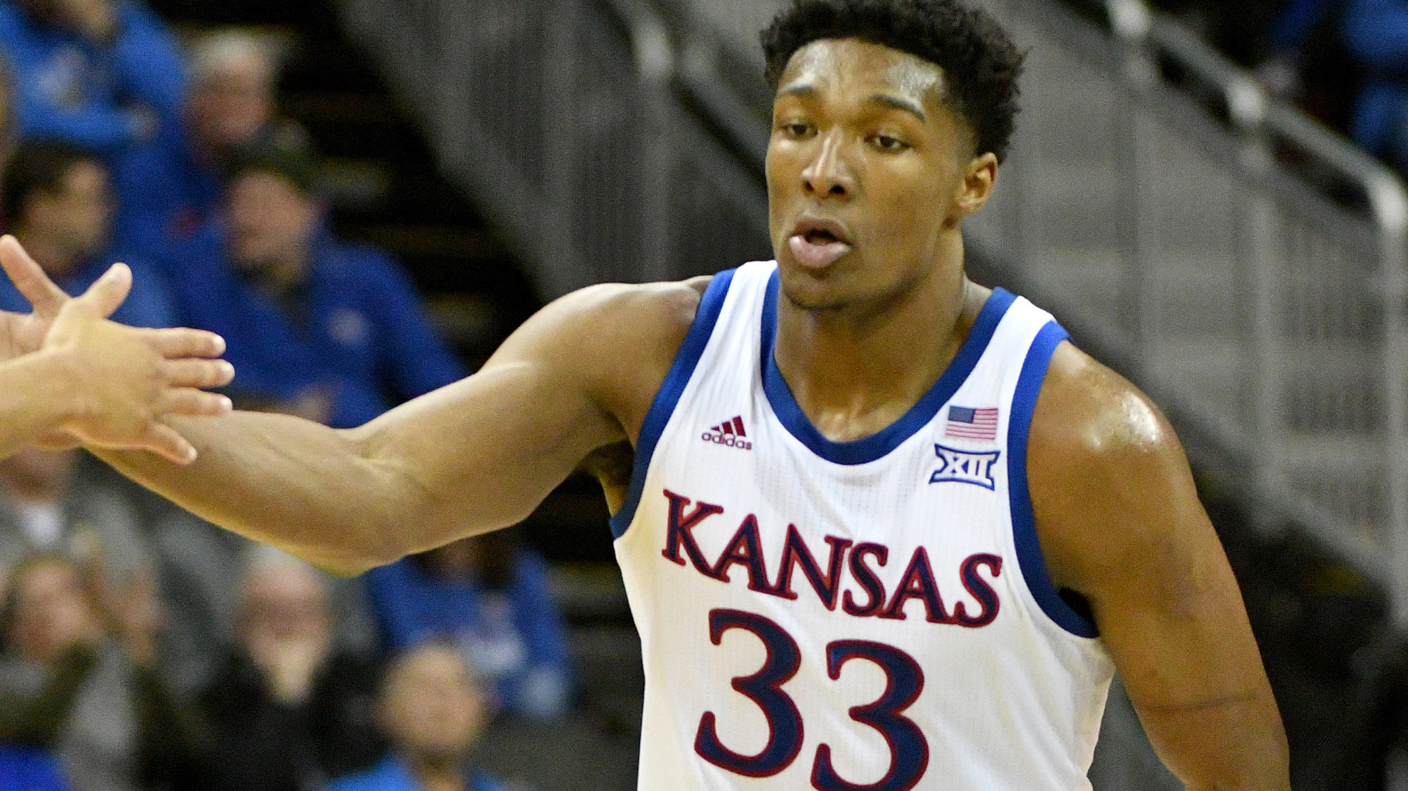 McCormack's 28 points lift No. 2 Kansas to 98-57 rout of UMKC