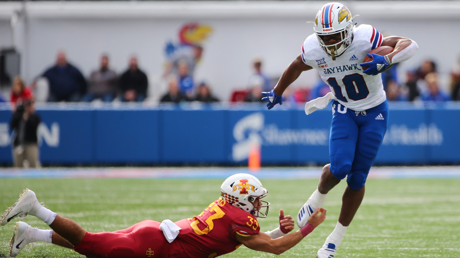 Jayhawks held without a touchdown in 27-3 loss to Iowa State