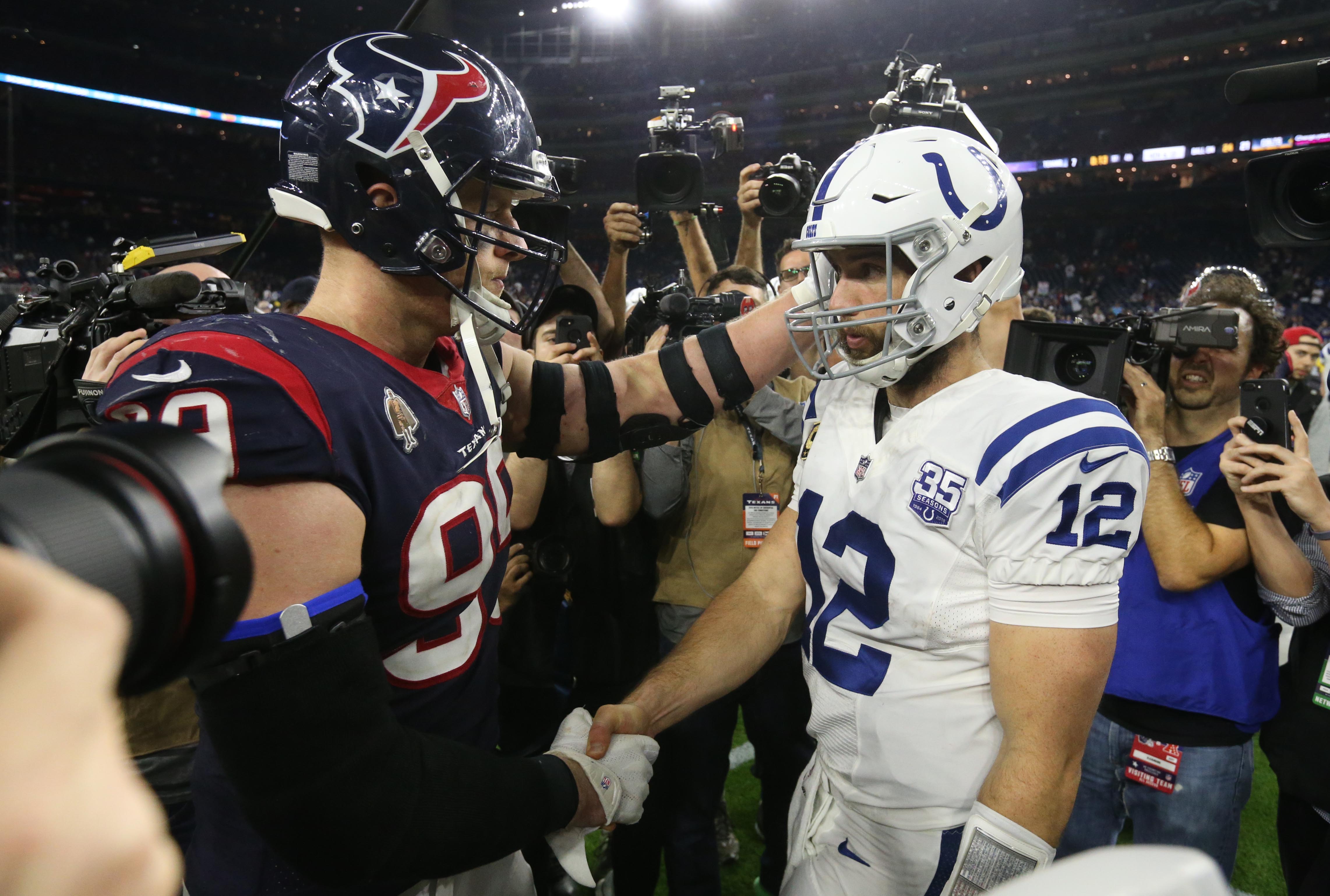 Luck has 2 TDs to lead Colts over Texans 21-7 in wild card