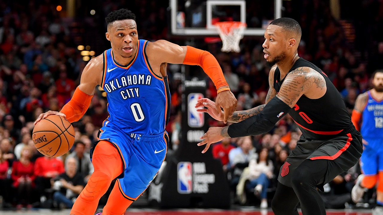 WATCH: Nick Wright thinks Westbrook's numbers show he's back to playing at a MVP-level in the last 9 games | First Things First