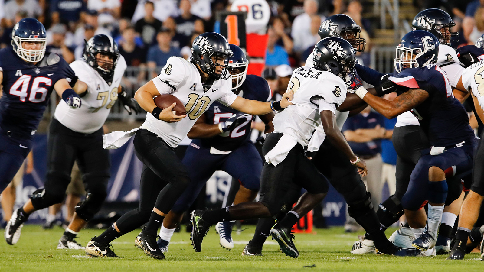 McKenzie Milton's 5 TDs pave way for No. 21 UCF's season-opening dismantling of UConn