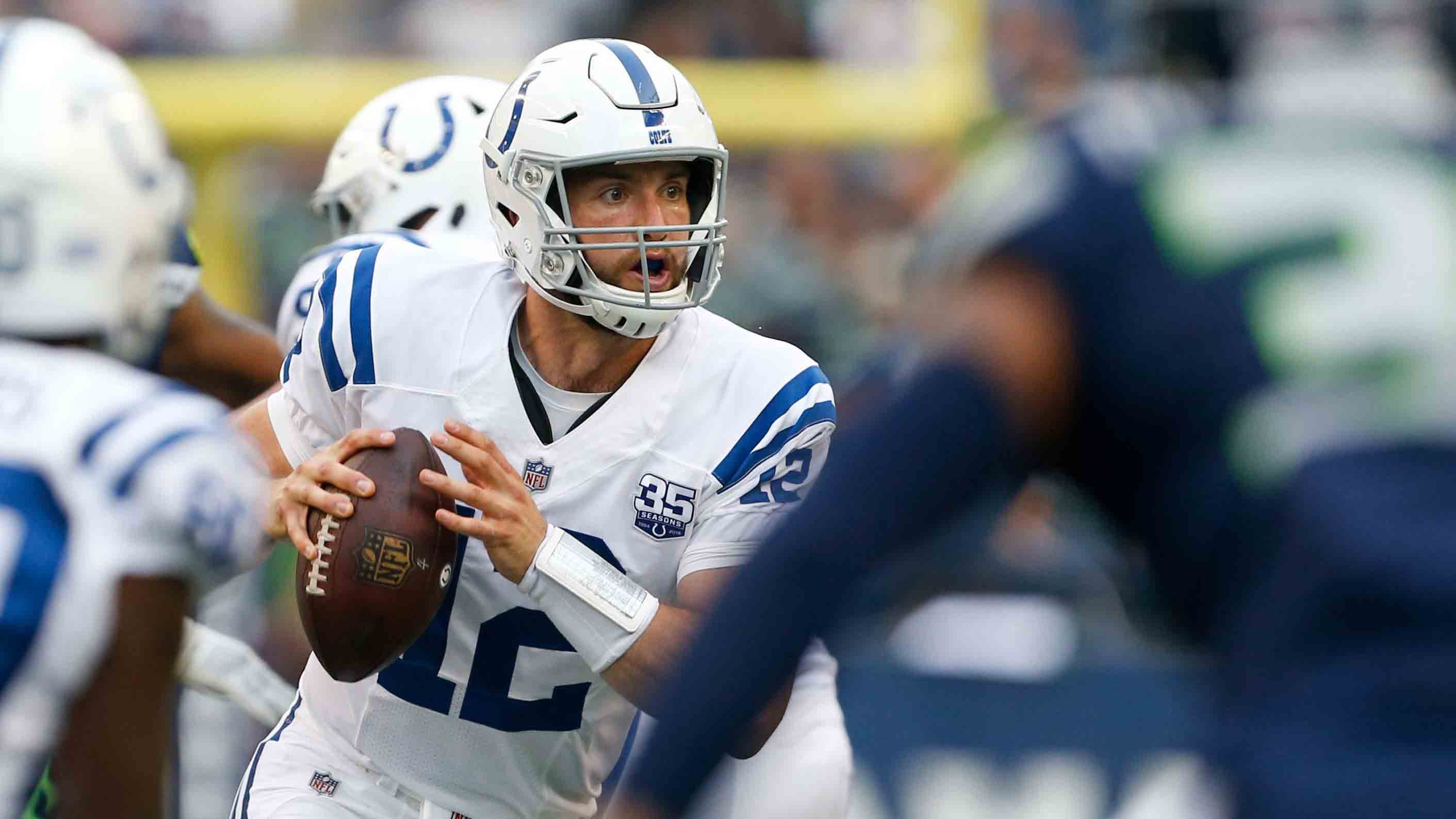 Luck returns to game action as Colts beat Seahawks 19-17