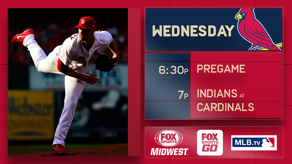 Cardinals following Carpenter's lead as they go for sweep against Indians