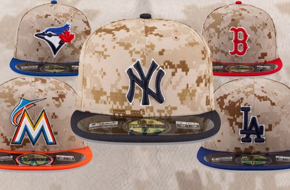 MLB's camo-style hats for Memorial Day 