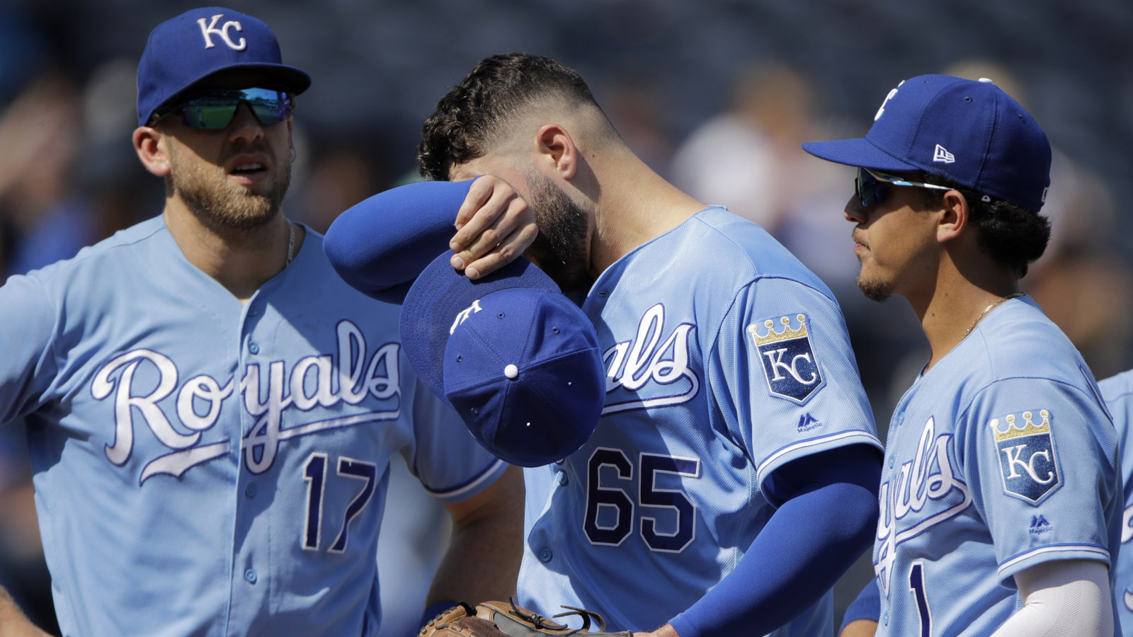 Majestic MLB Kansas City Royals Powder Blue Baseball Jersey