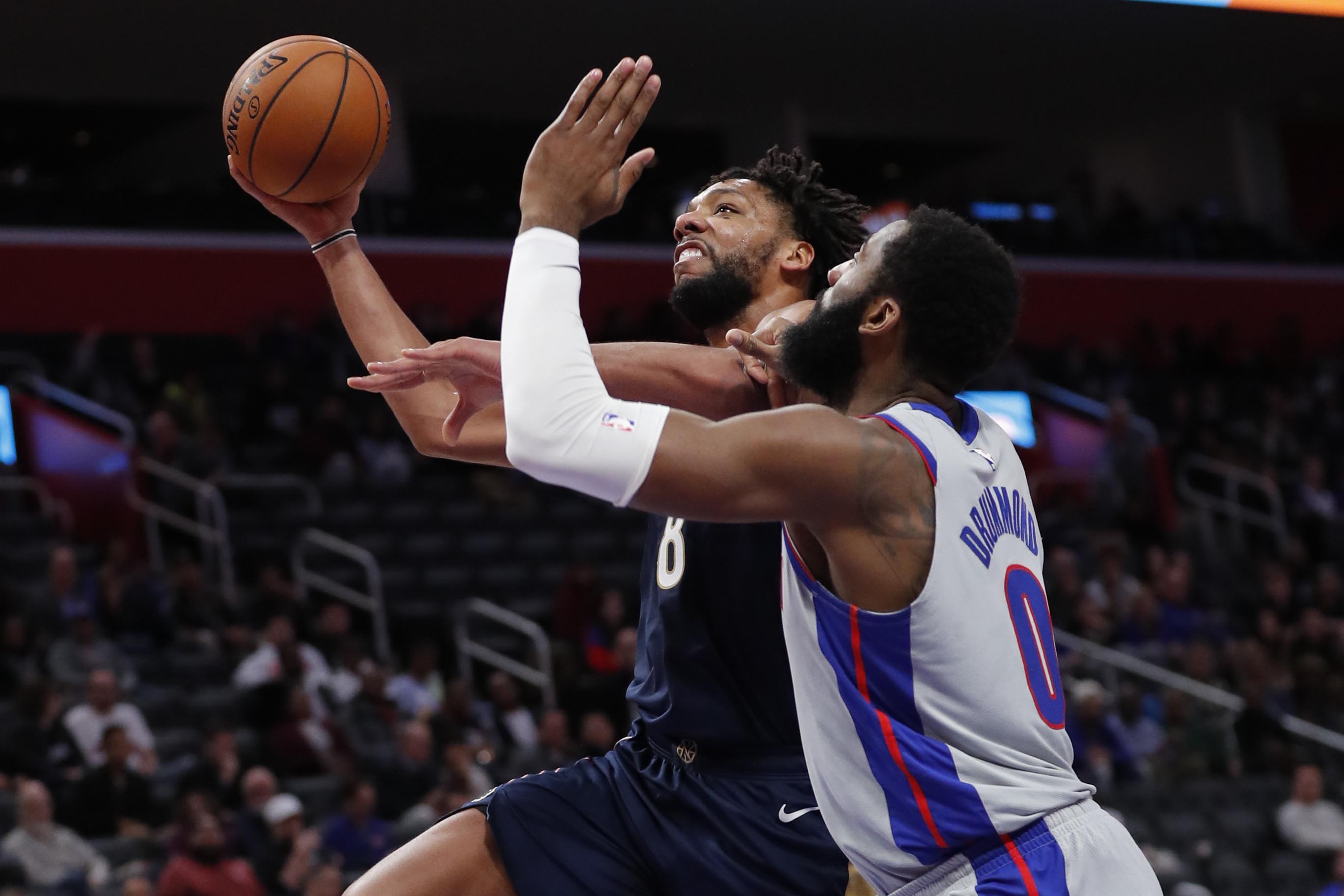 Ball leads Pelicans past Pistons in overtime, 117-100