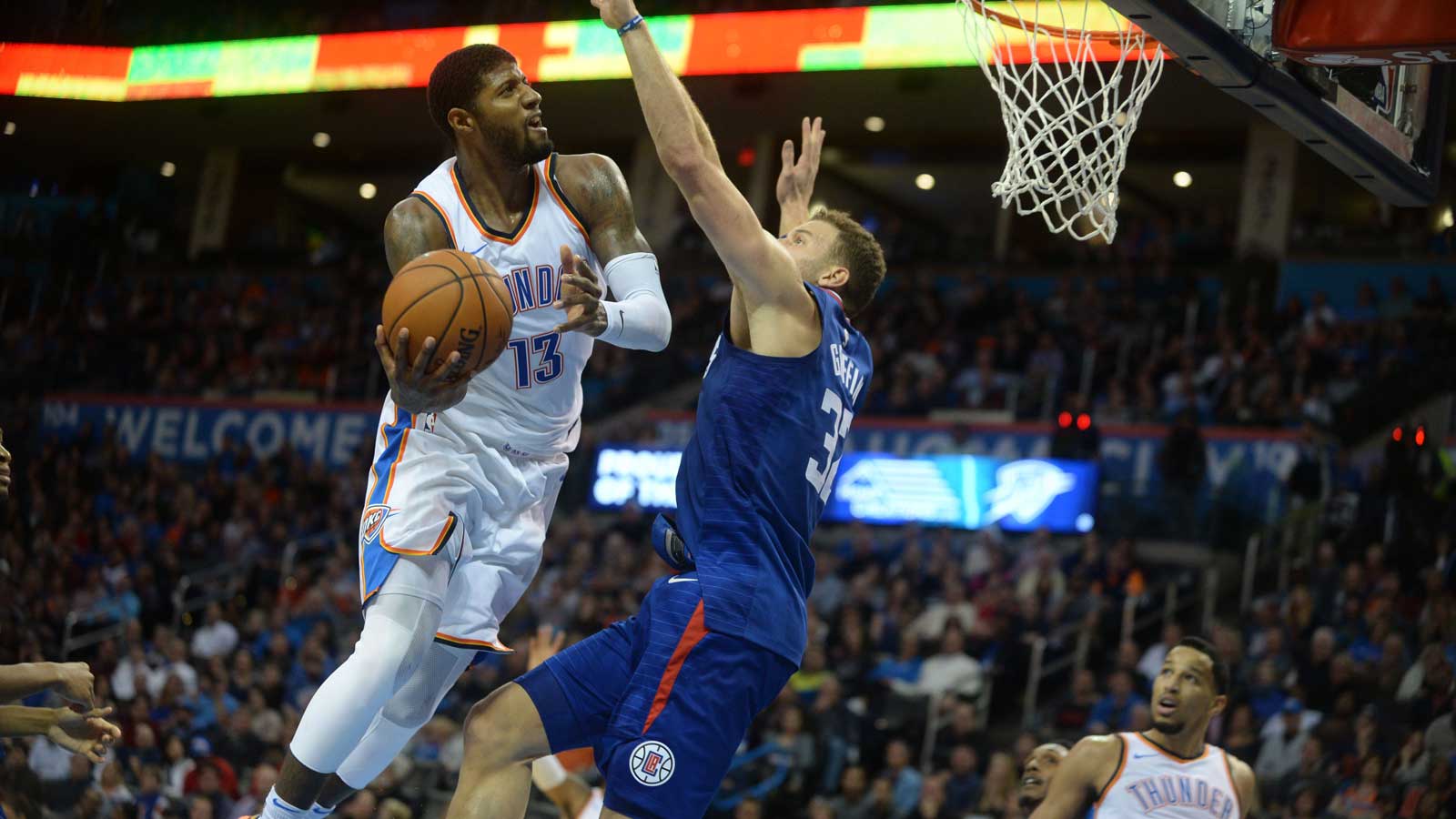 Clippers host Thunder Thursday night