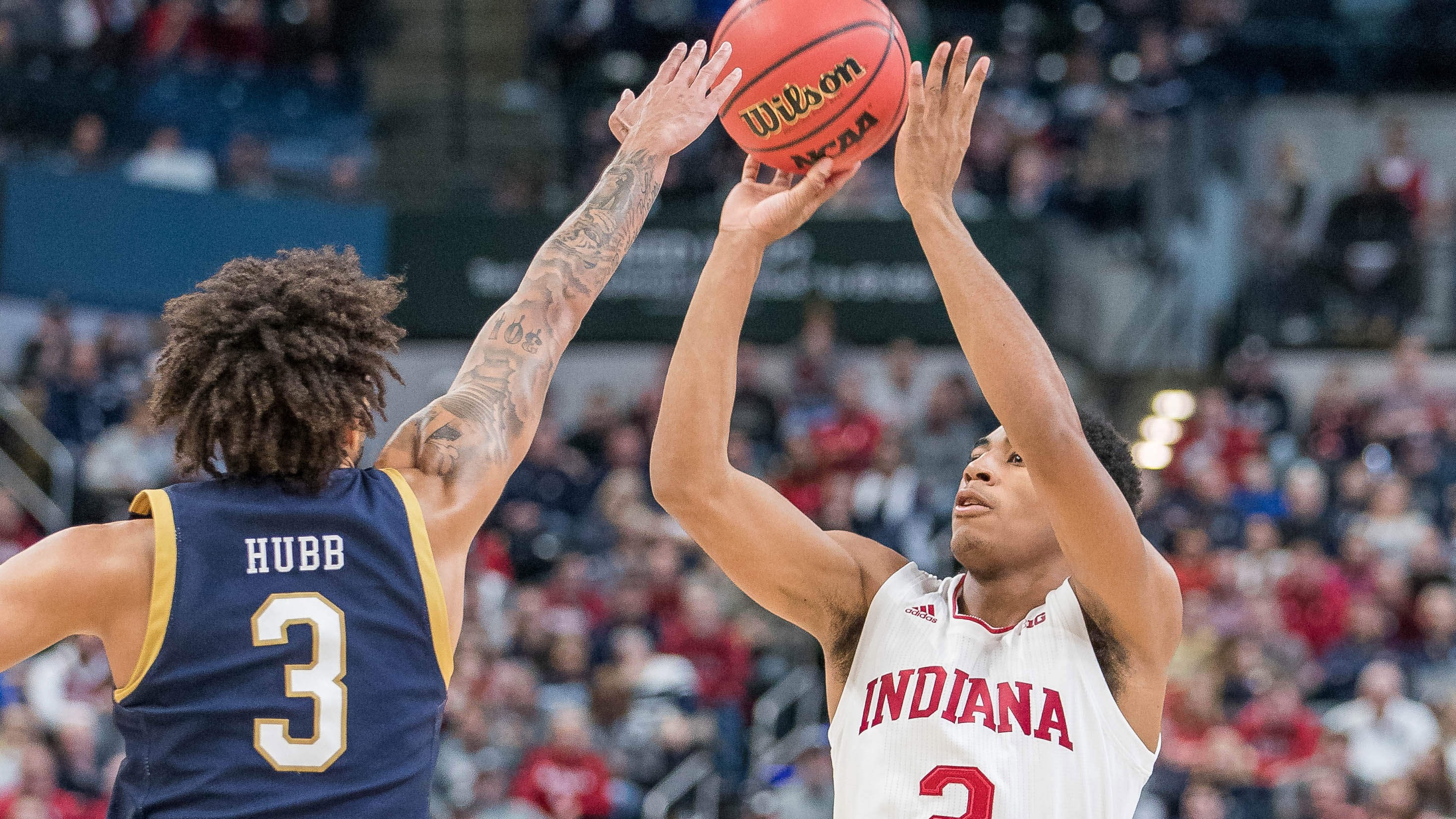 Franklin hits go-ahead shot late as Indiana beats Notre Dame 62-60