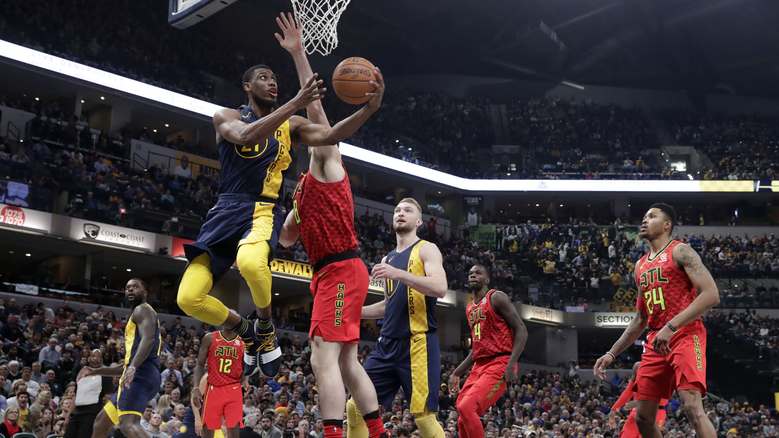 Pacers never trail in 116-93 victory over Hawks