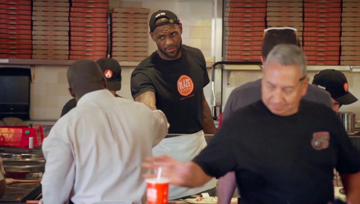 blaze pizza lebron