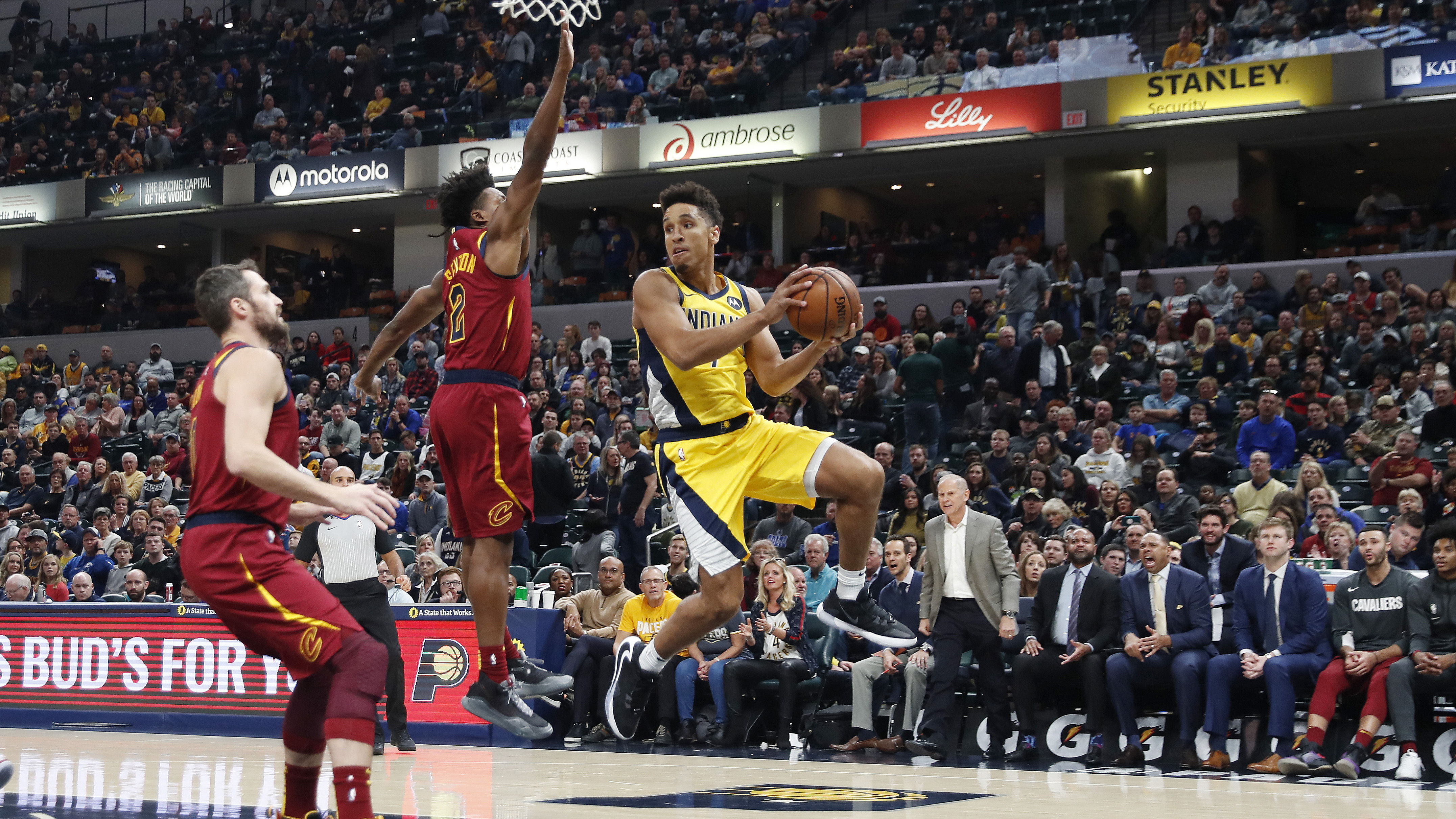 Pacers earn first home victory, 102-95 over Cavaliers