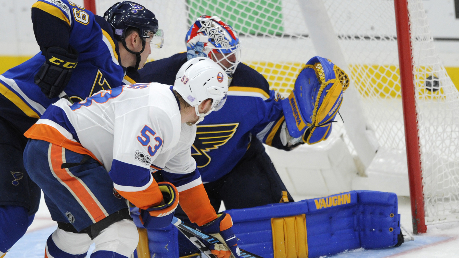 Allen chased early as Blues fall 5-2 to Islanders