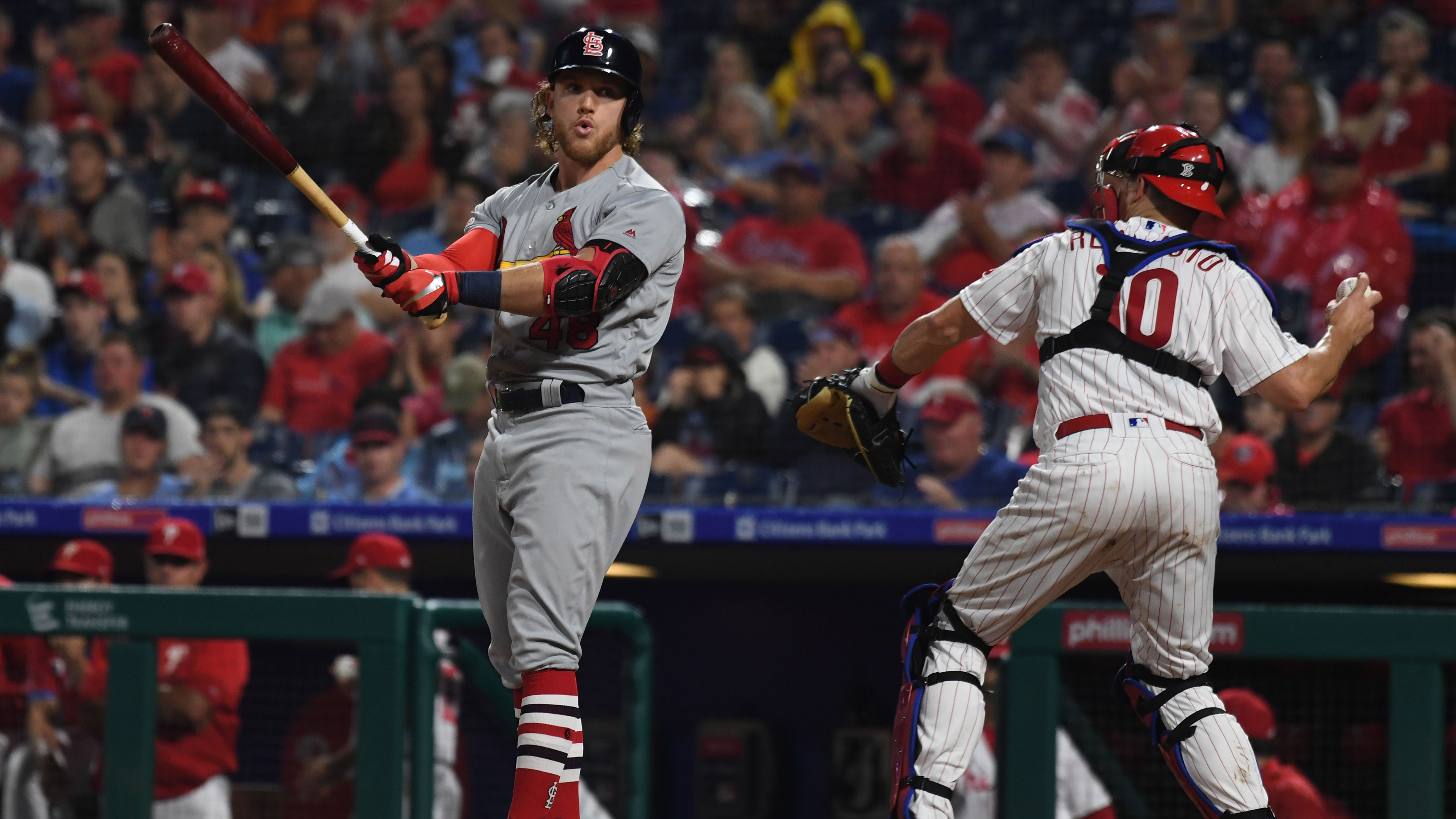 Cardinals waste three-run, first-inning lead in 4-3 loss to Phillies