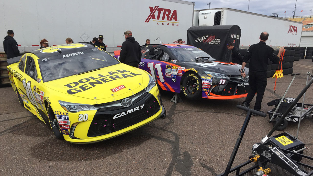 Joe Gibbs Racing cars have issues in NASCAR tech at Phoenix