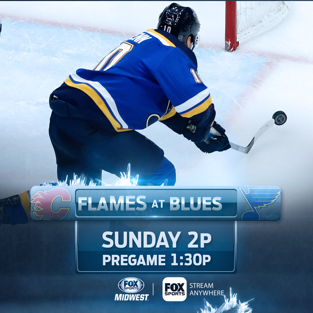 Coming off back-to-back wins, Blues face a tough test against surging Flames