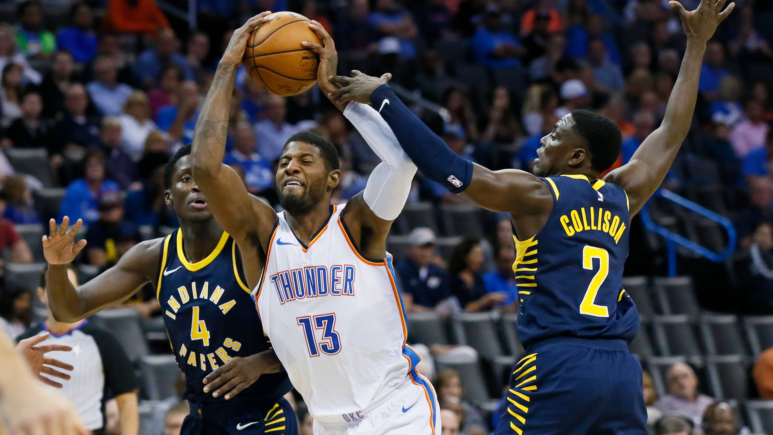 Pacers keep Paul George in check but still fall to Thunder