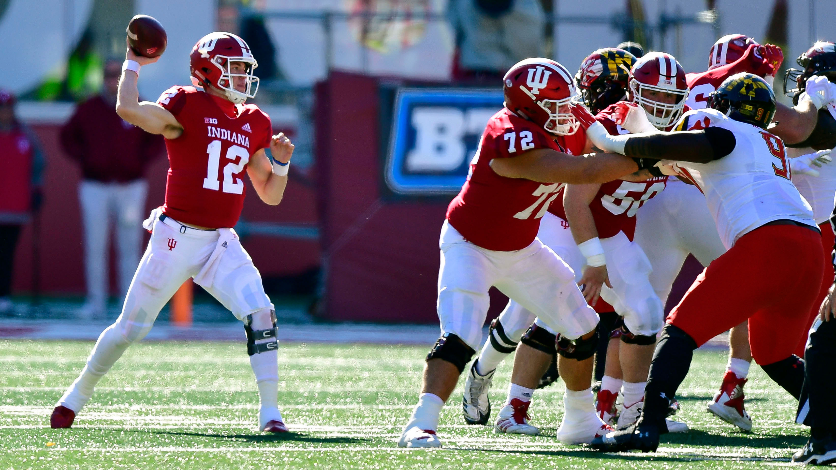 Hoosiers keep bowl hopes alive after beating Maryland 34-32