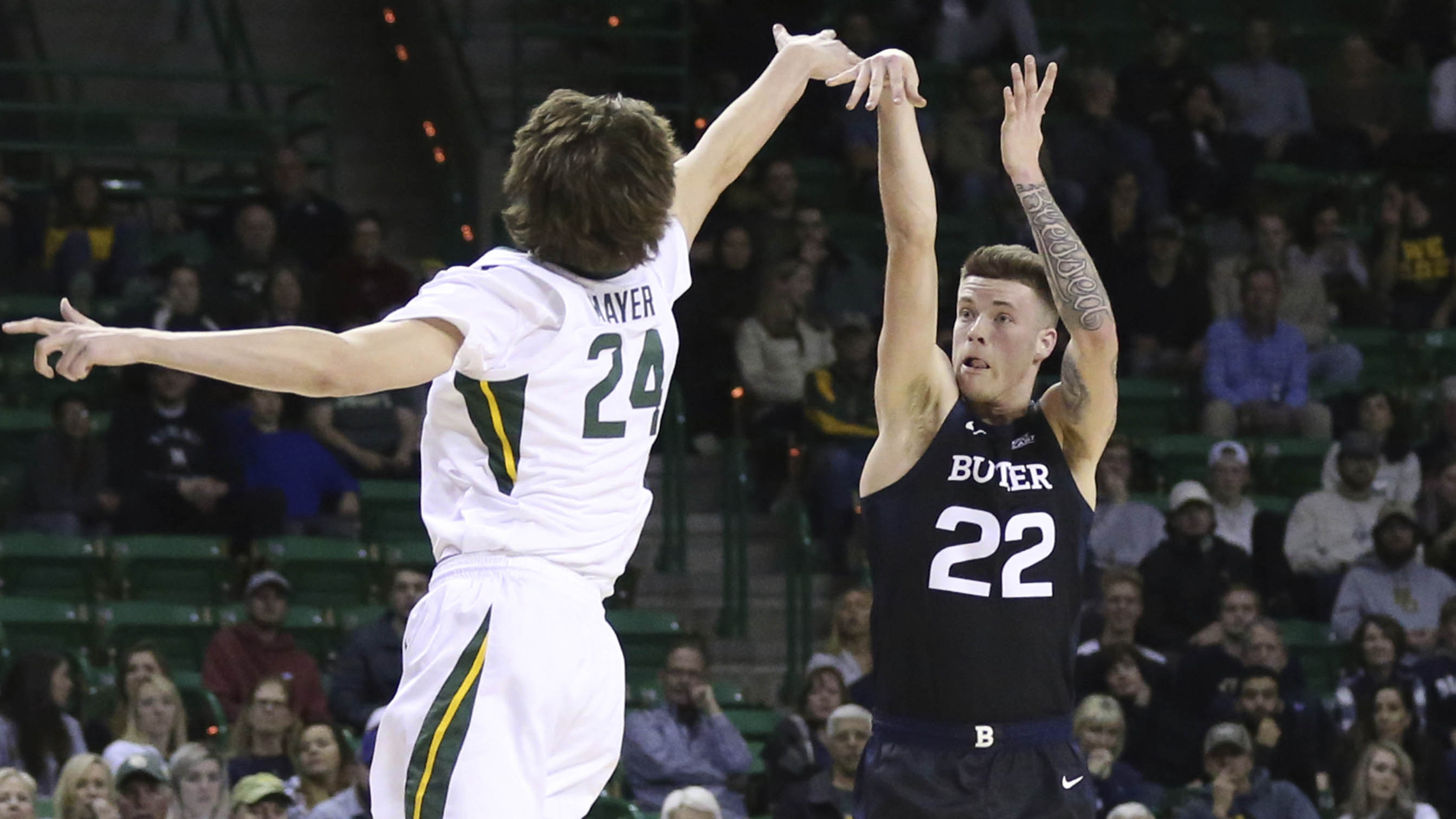 Butler's undefeated streak ends with 53-52 loss to Baylor