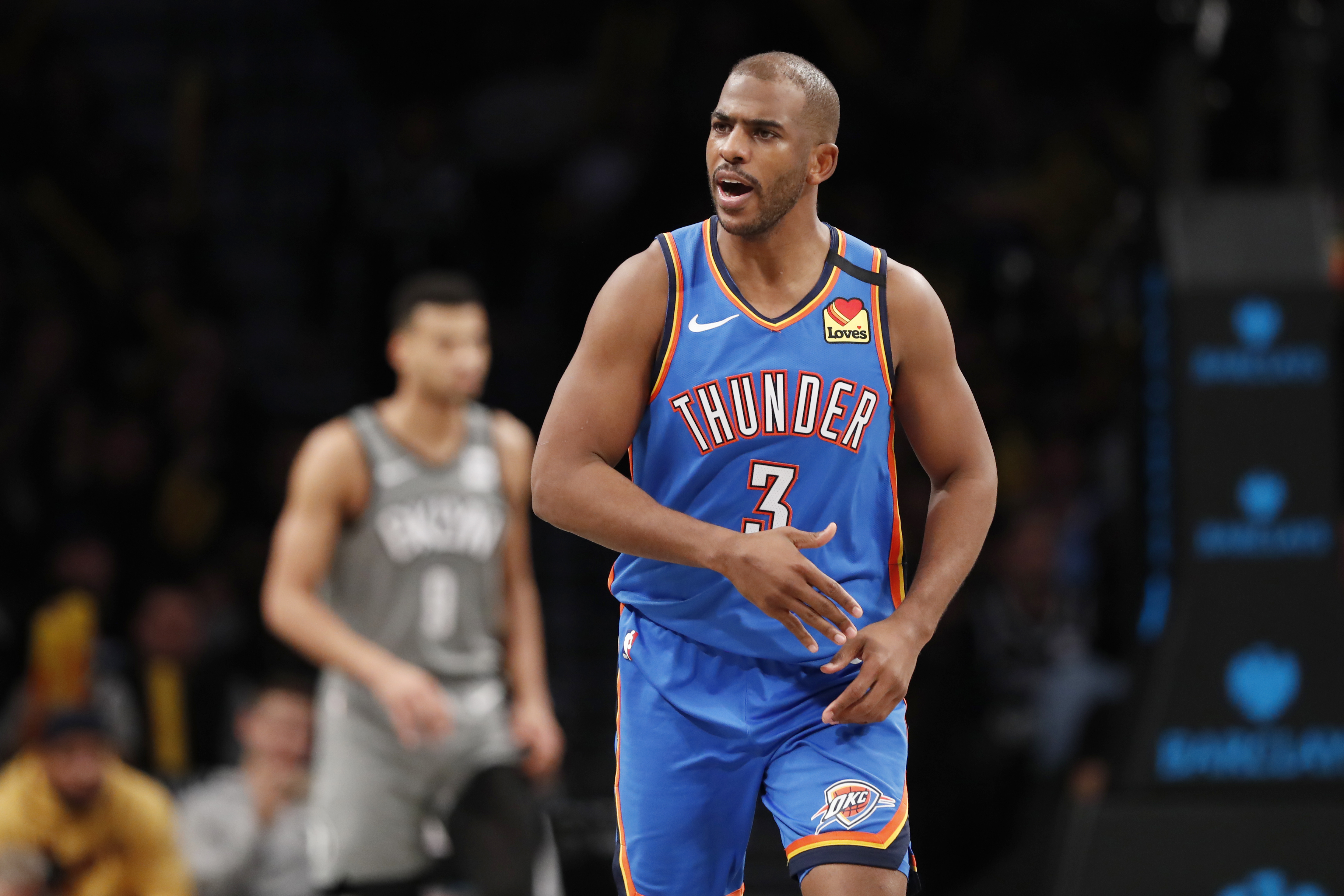 Paul carries Thunder in 4th and OT of victory over Nets