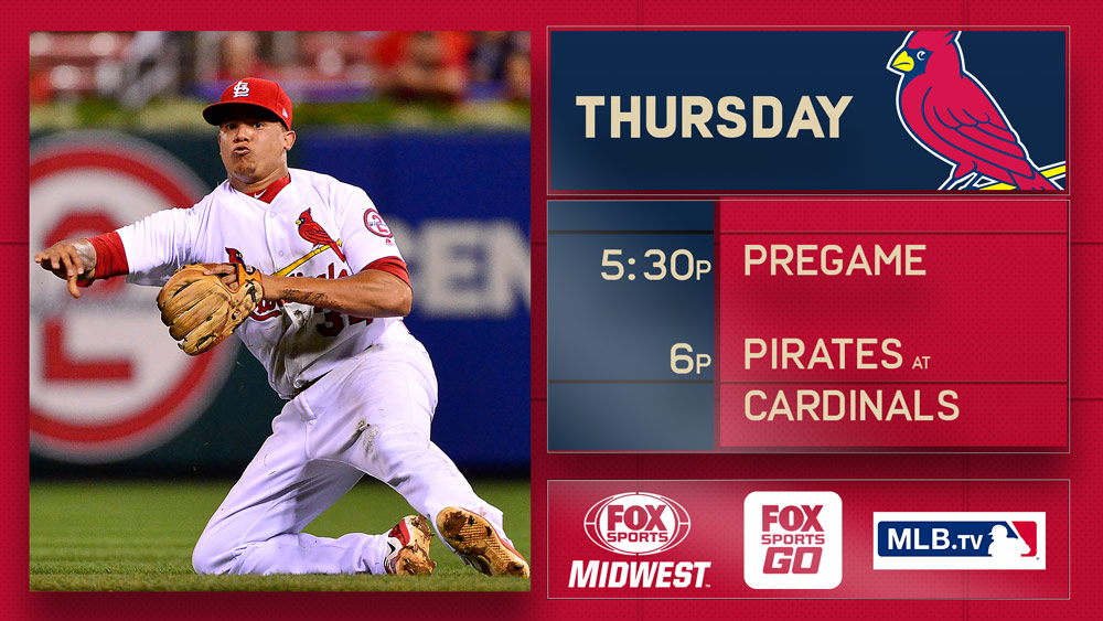 Injury-plagued Cards go for 10th straight series win against Pirates