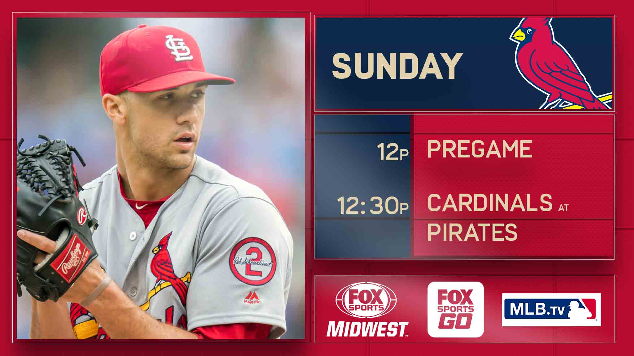 Cardinals hoping to move past Pirates in standings with a victory Sunday