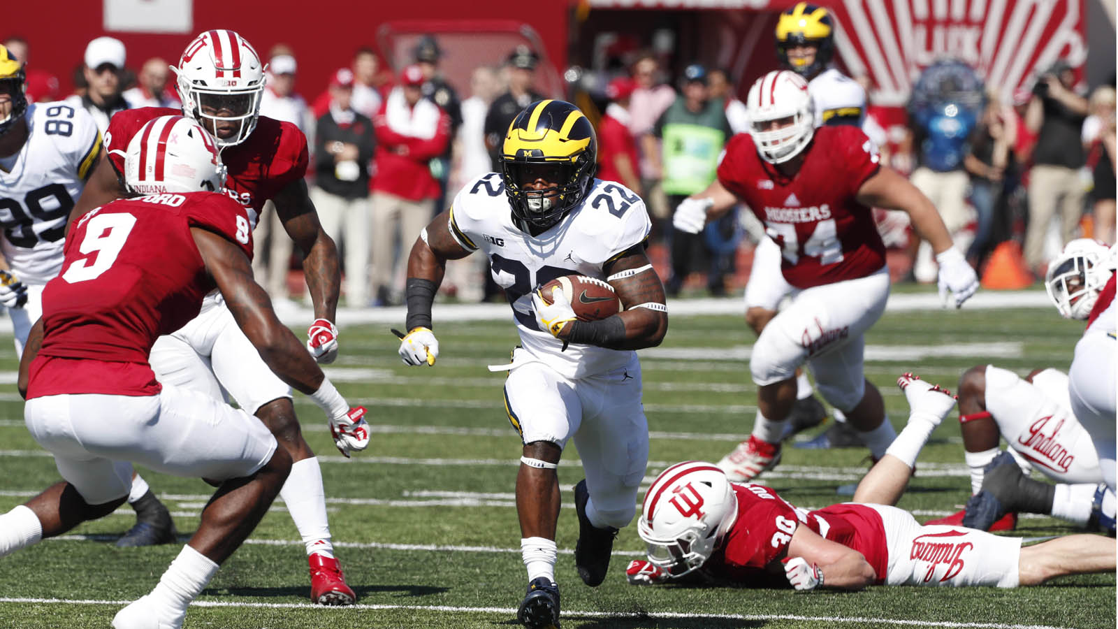 Hoosiers can't complete upset of Wolverines, fall 27-20 in overtime