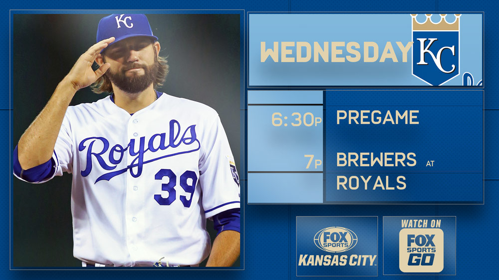 Royals hoping to halt Brewers' recent hot streak