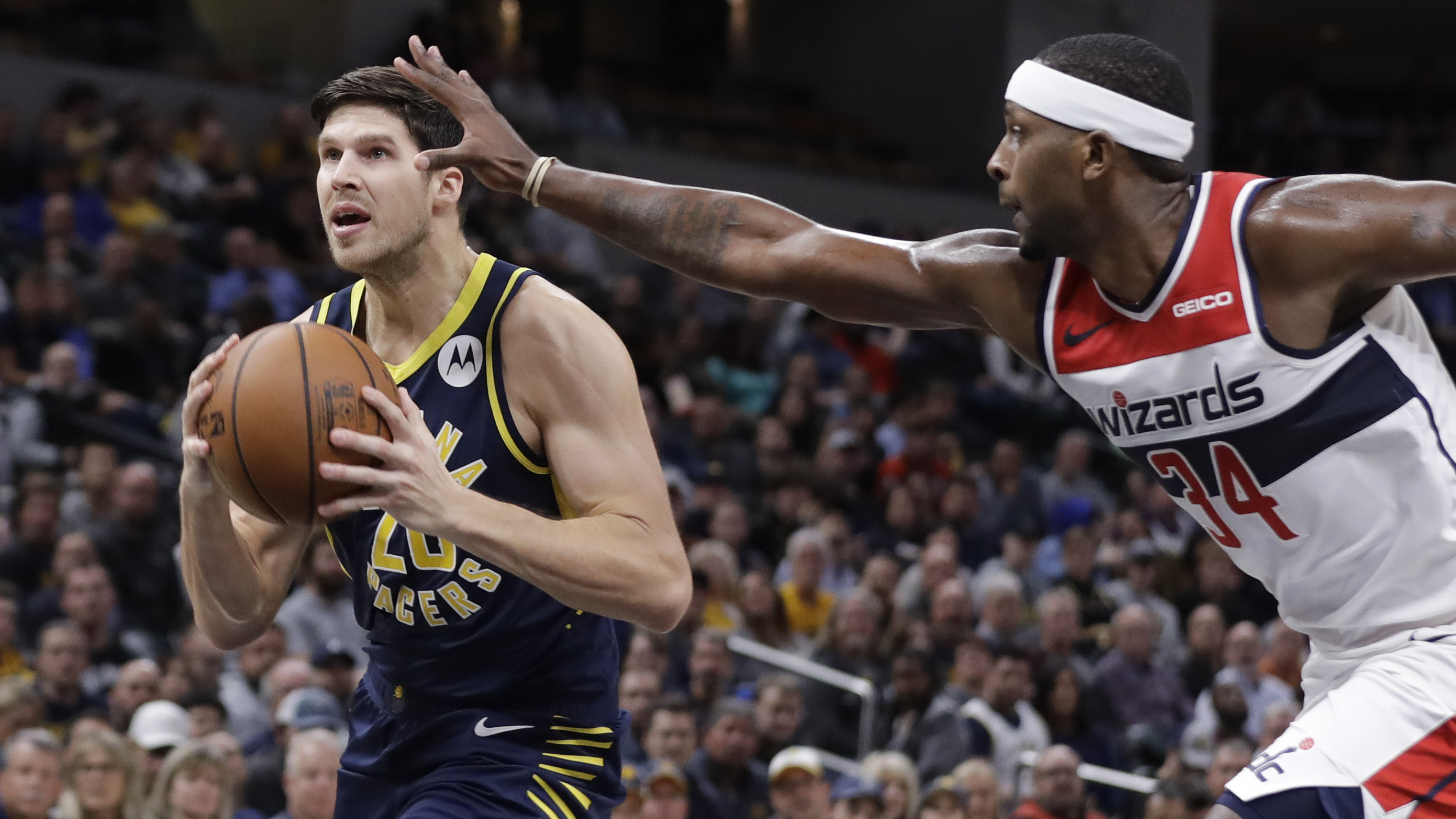 Seven players score in double figures as Pacers defeat Wizards 121-106
