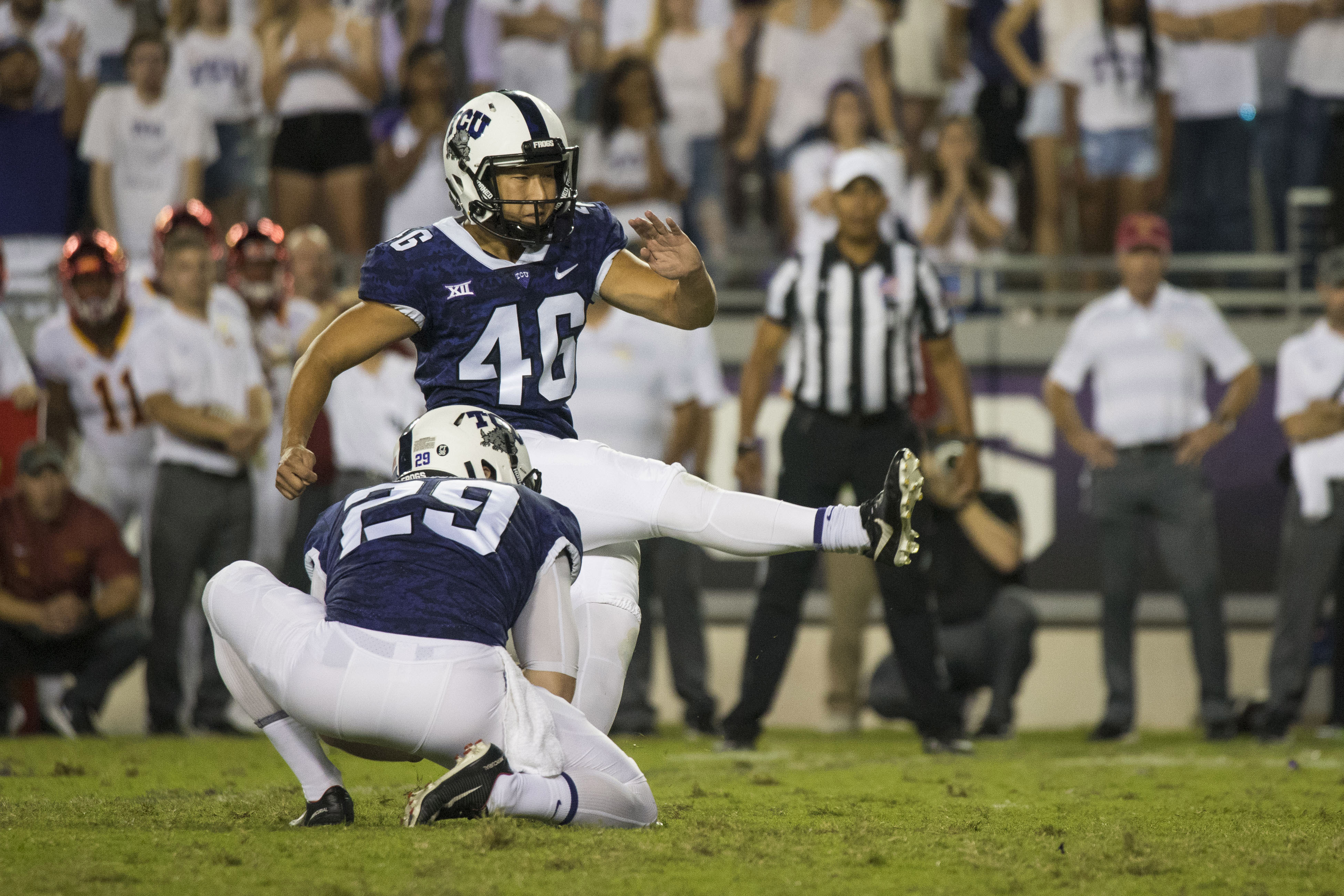 TCU beats Iowa State 17-14 on Song's FG in final minute