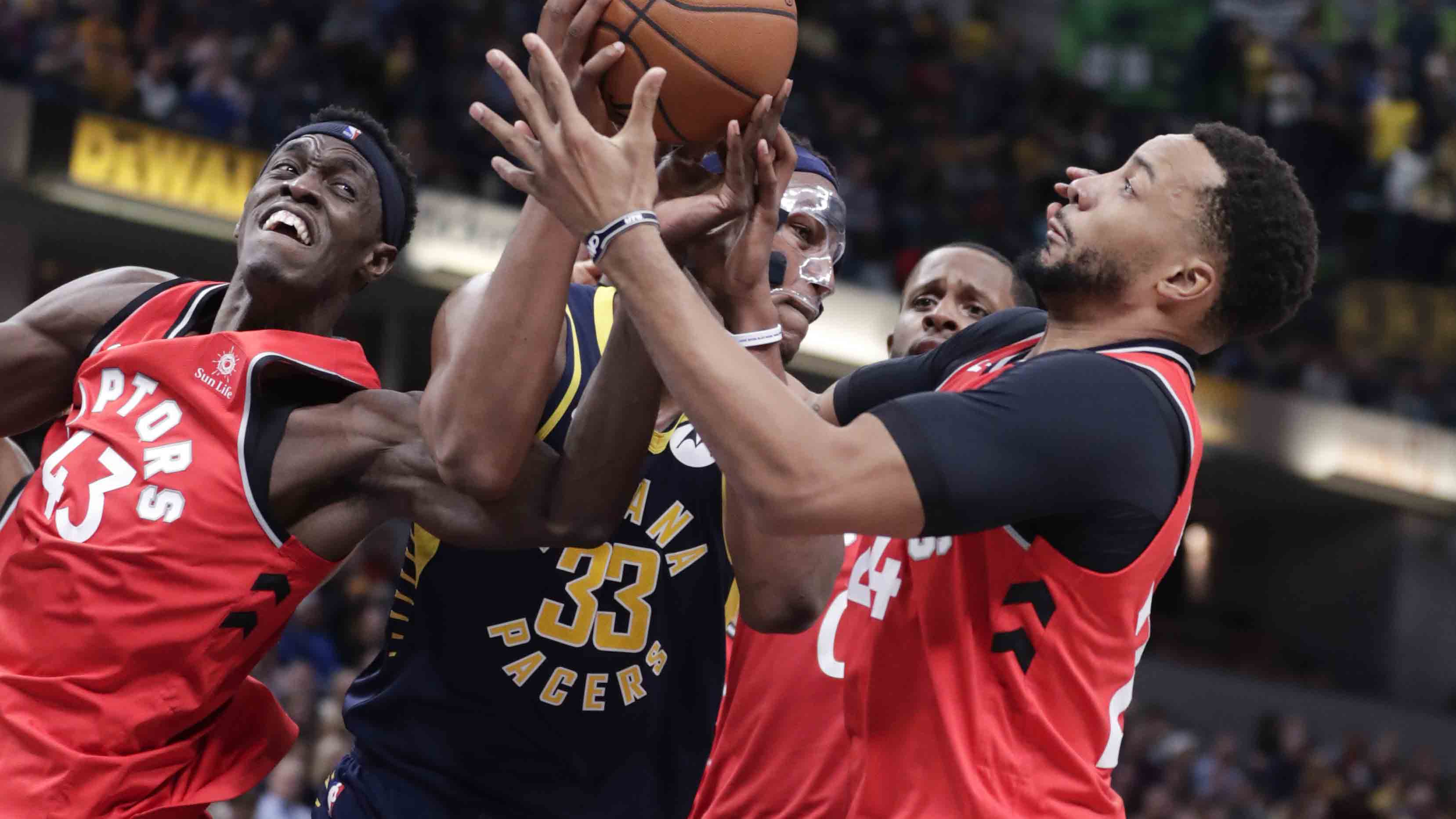 Pacers come together to beat Raptors 110-106 after Oladipo's serious injury