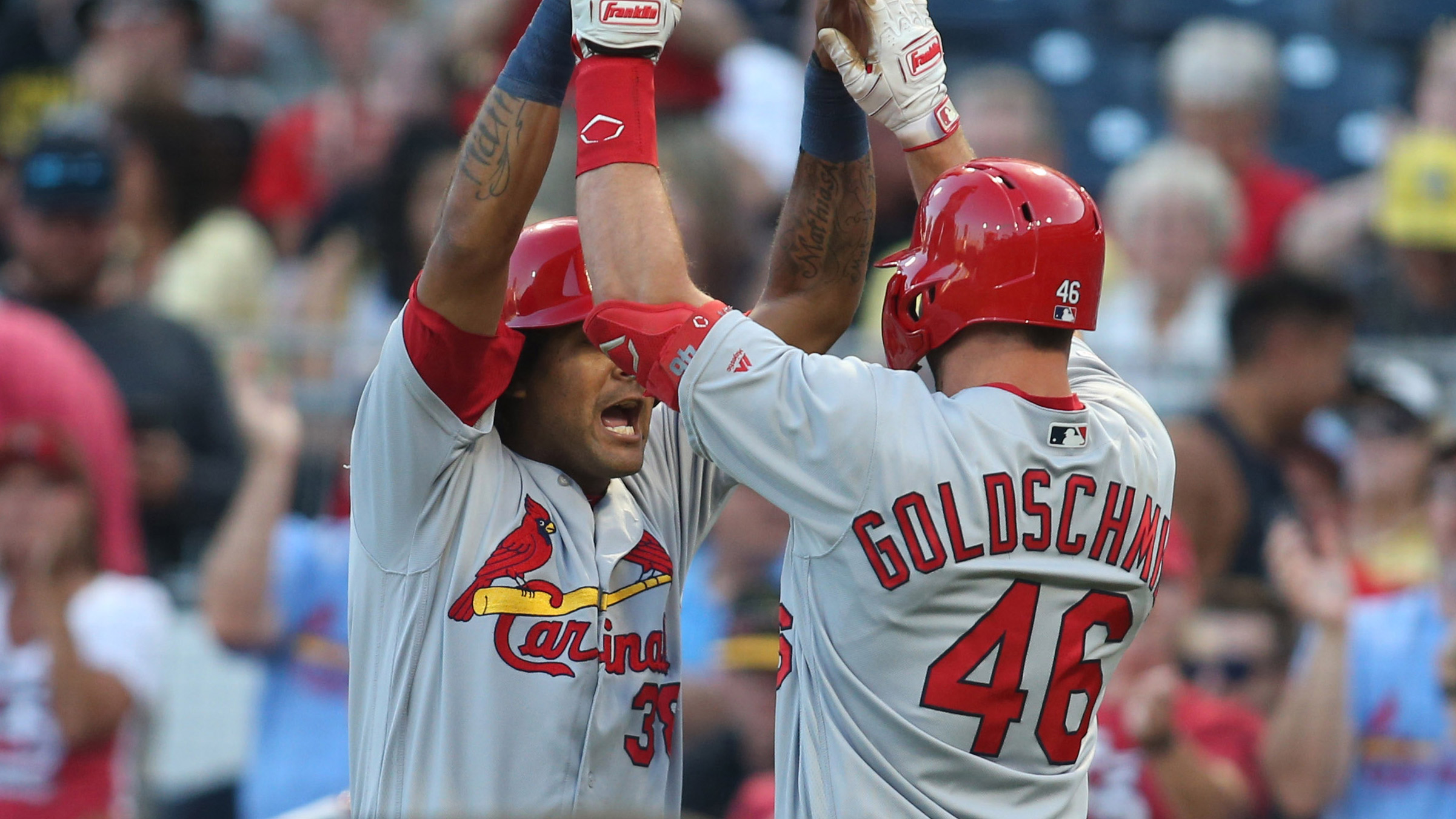 Goldschmidt homers again, surging Cardinals nip Pirates 4-3