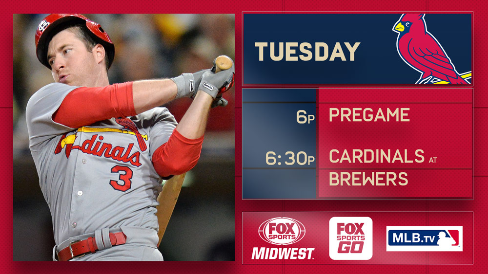 Cardinals hoping to cut into Brewers' NL Central lead Tuesday