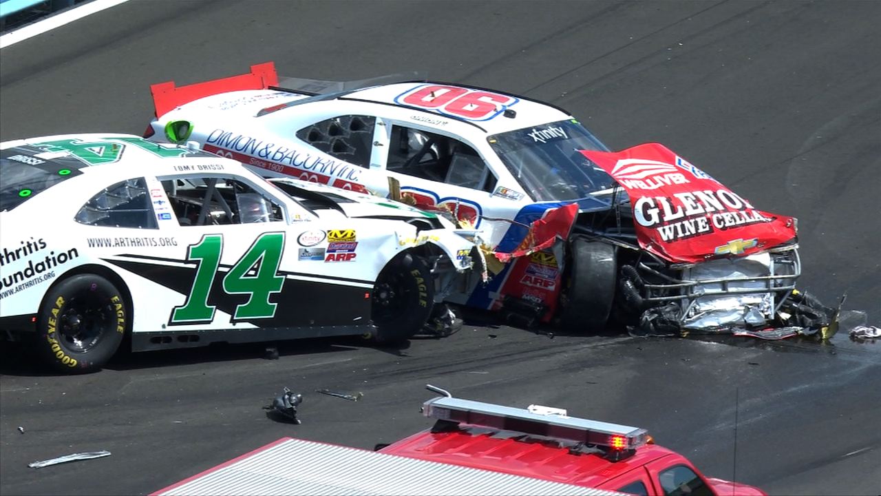 Kyle Busch, Bubba Wallace among many collected in big XFINITY wreck