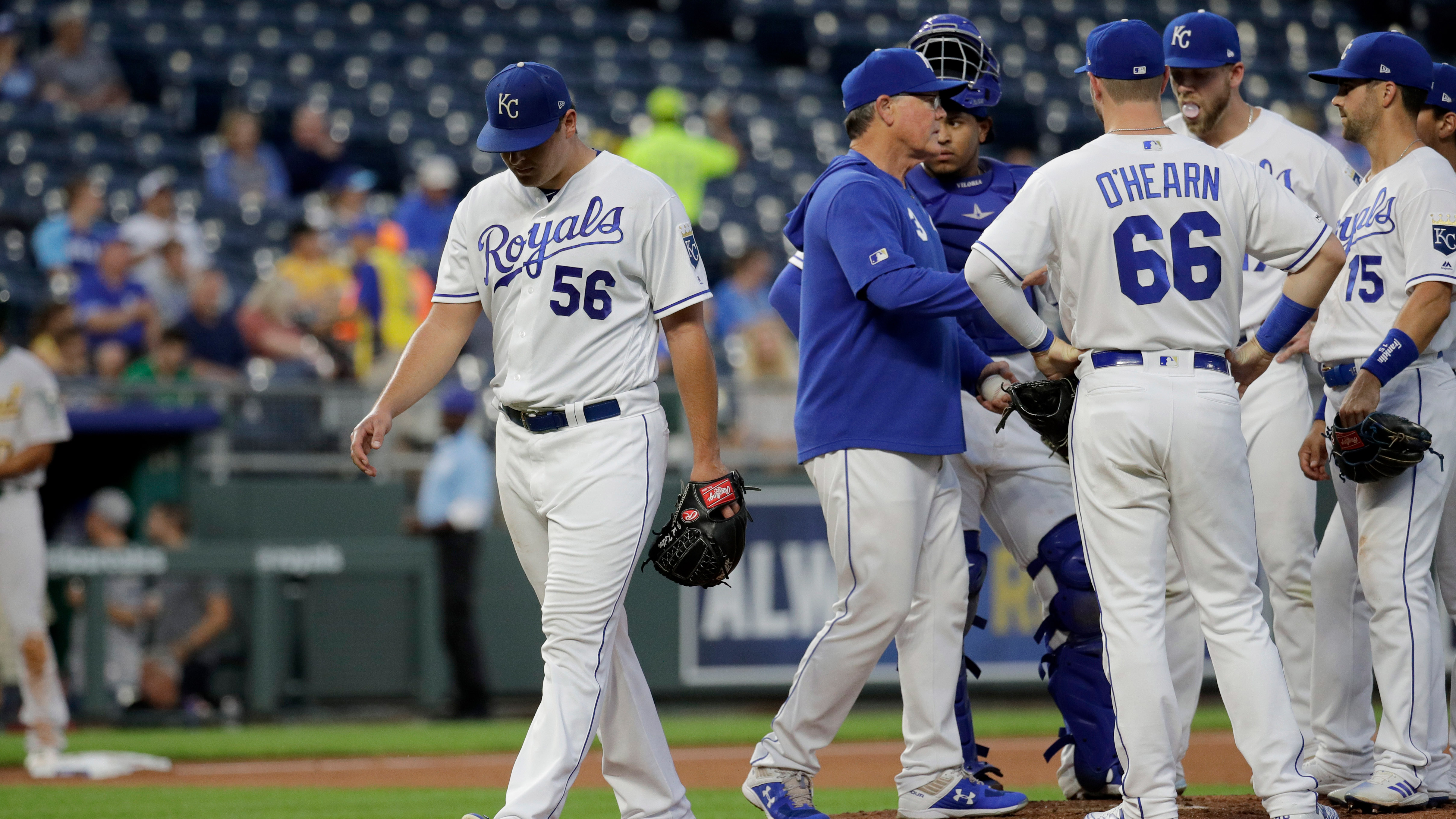 Royals allow season-high 19 runs in blowout loss to Athletics