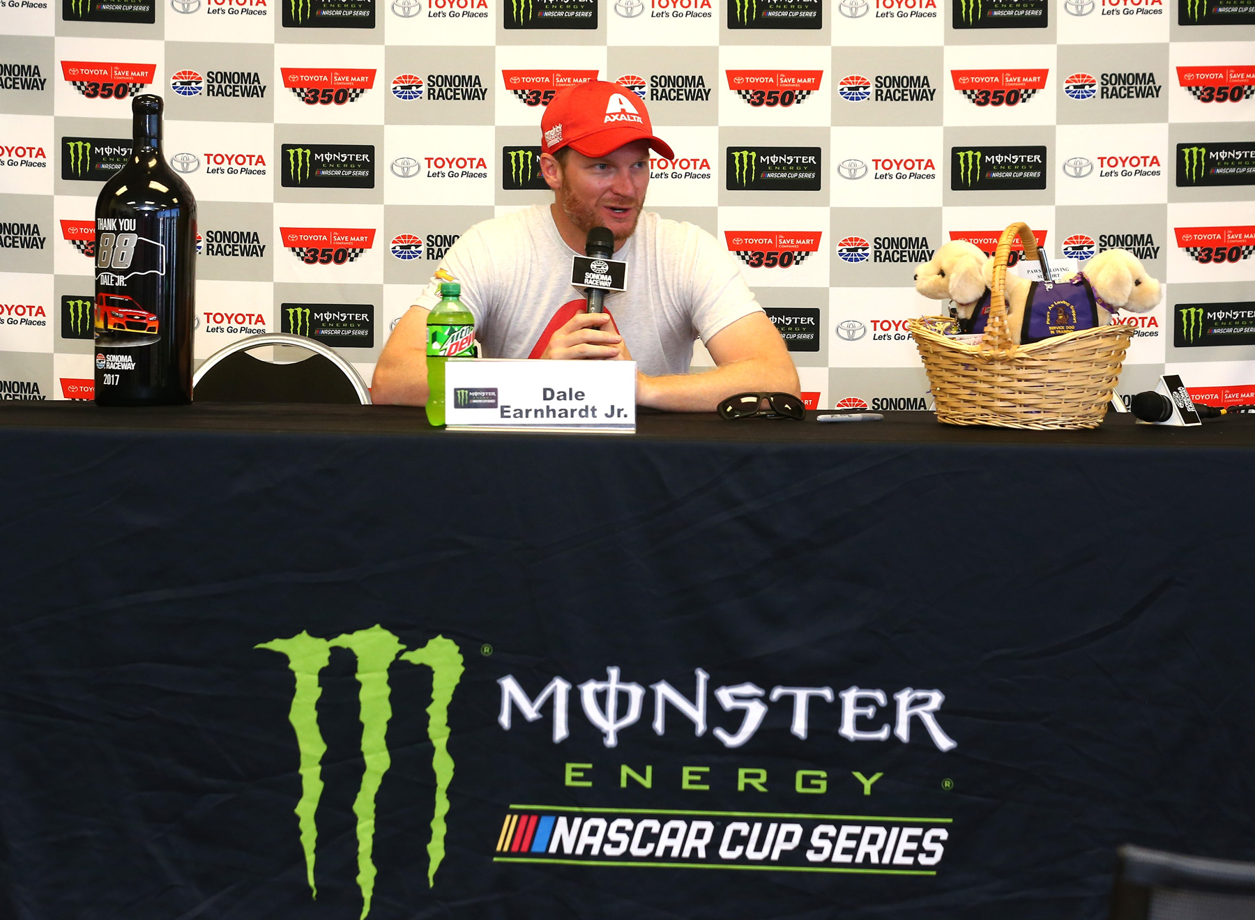 Sonoma Raceway shows Dale Earnhardt Jr. some major puppy love