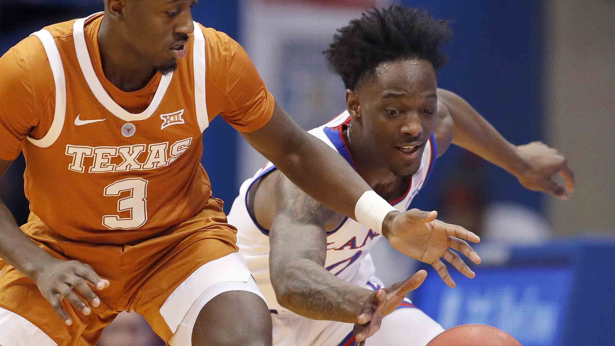 No. 7 Jayhawks hold on for 80-78 win over Texas