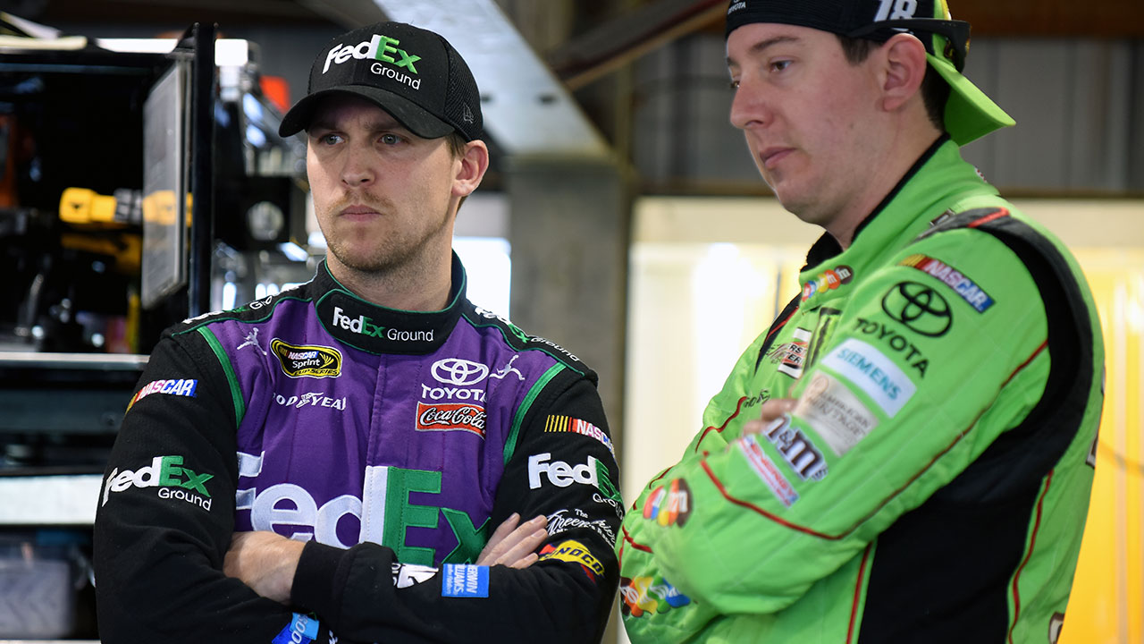 Denny Hamlin to Kyle Busch: Way to 'pound 'em in the ground'