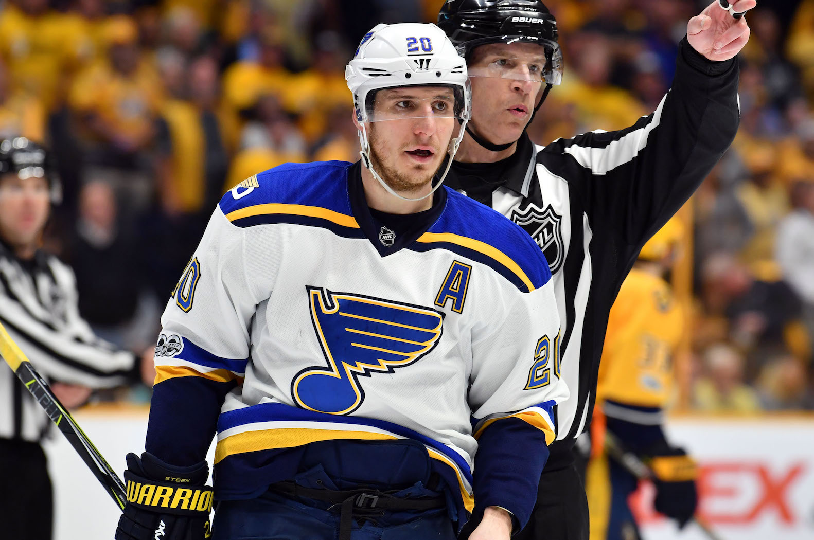 Blues activate Steen from IR, assign Megan to Wolves